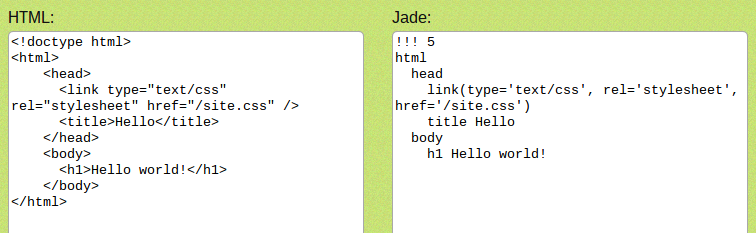 html2jade